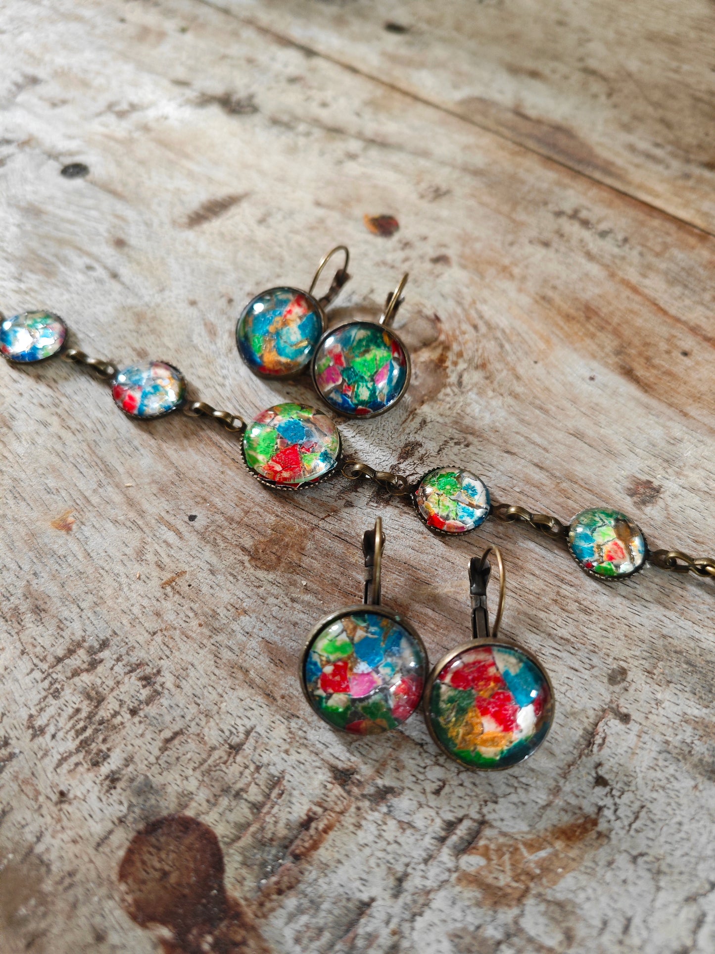 Bracelet éclat en coquille d'oeuf